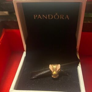 Pandora Gold Bunny Charm